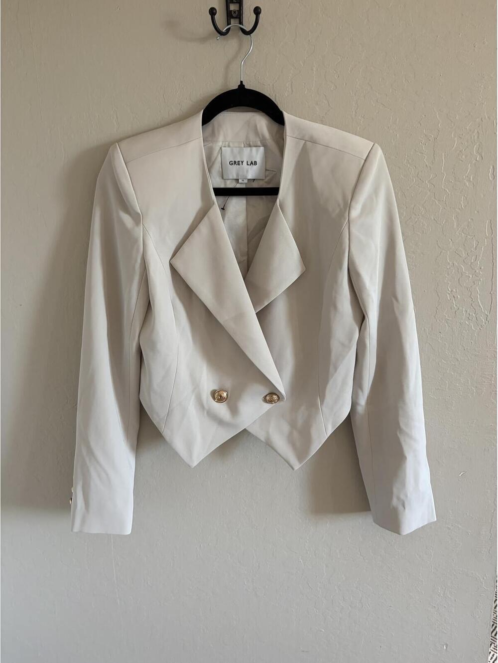 Grey Lab Cropped Blazer